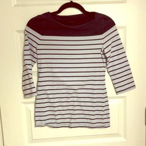 Striped Light and Dark Blue Shirt (Size XS)